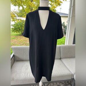 Zara Deep V Shift Dress